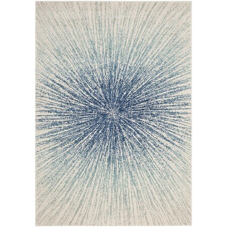 Safavieh Evoke Small Rectangle Area Rug, Royal and Ivory - 4 x 6 ft. EVK228A-4